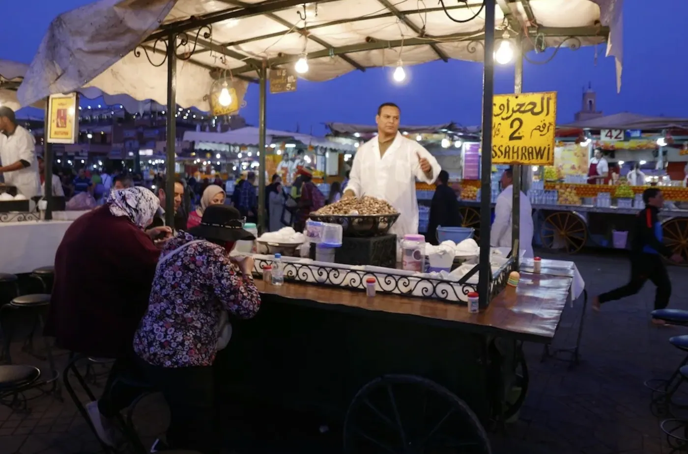 שוק האוכל בג'מע אל פנא